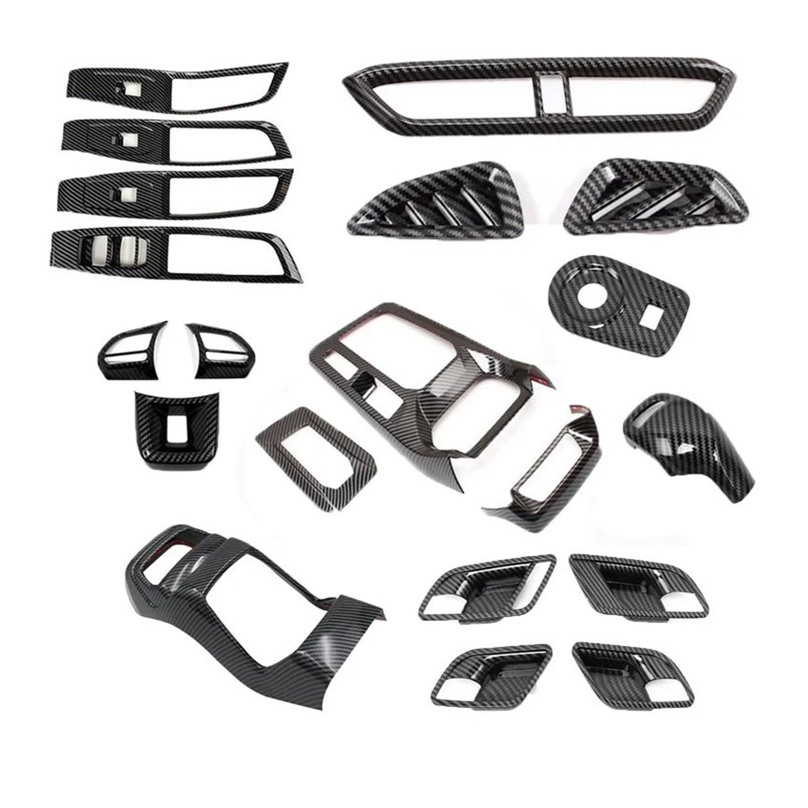 Panel Dekorabdeckung Für MG GT MG 5 2022 2023 Carbon Look Zierleiste Innenausstattung Autozubehör Fensterheber Mittelkonsole Getriebeverkleidung Innengriff Luftverkleidung Abdeckung Trim(All set 1.5T) von Kdbcet
