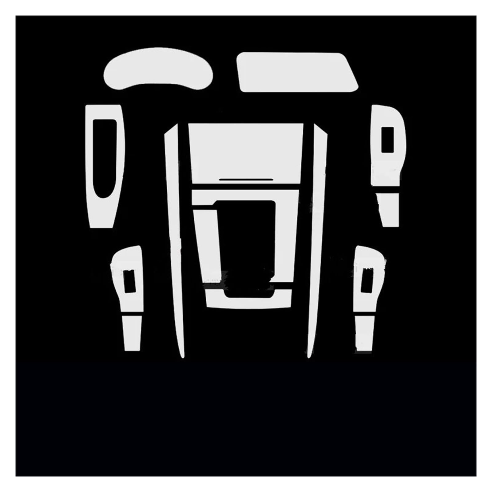 Panel Dekorabdeckung Für Mazda CX-30 CX30 2020-2024 Auto Interior Center Konsole Getriebe Panel Navigation Transparent TPU Schutz Film Anti-Scratch Abdeckung Trim(A NO Button) von Kdbcet