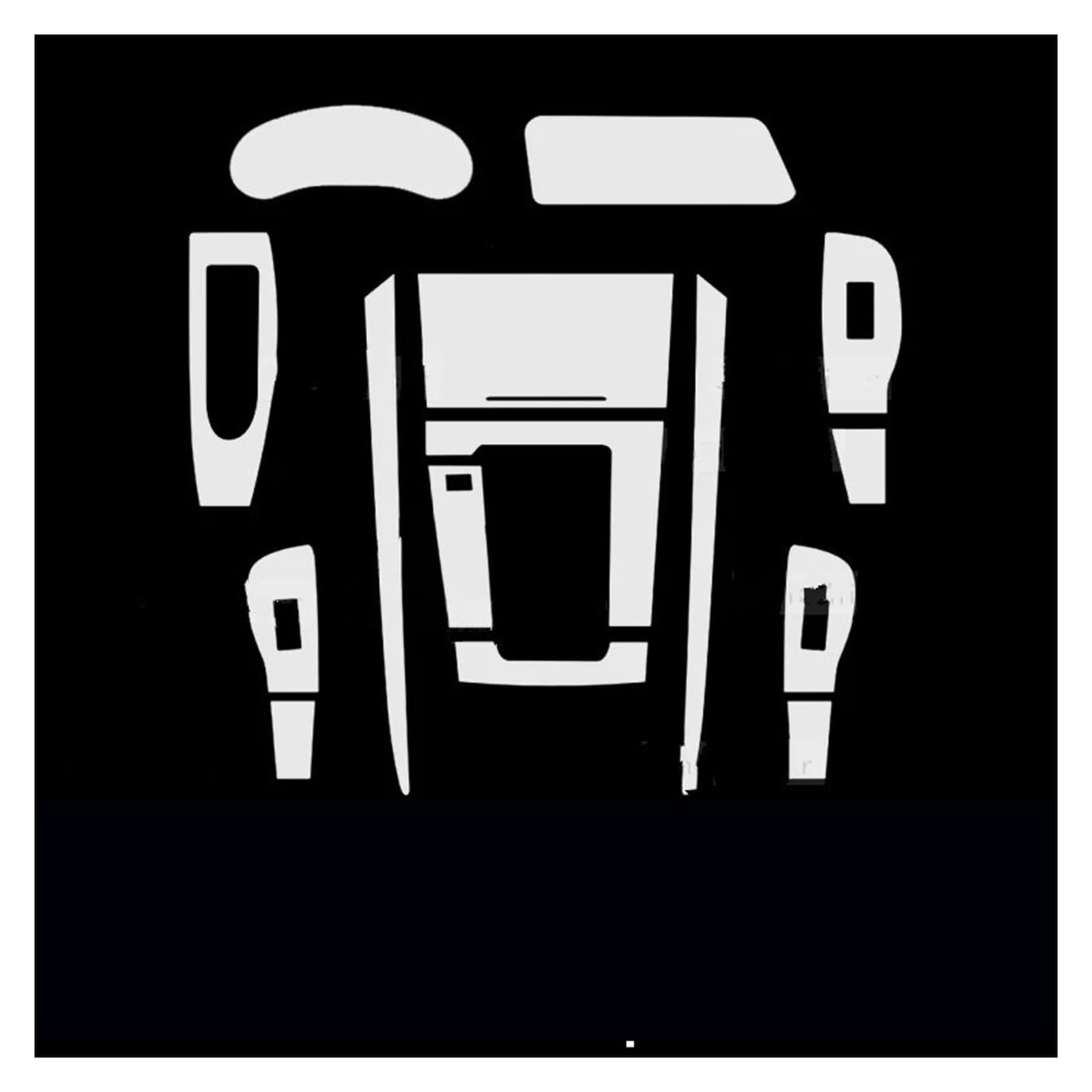 Panel Dekorabdeckung Für Mazda CX-30 CX30 2020-2024 Auto Interior Center Konsole Getriebe Panel Navigation Transparent TPU Schutz Film Anti-Scratch Abdeckung Trim(A with Button) von Kdbcet