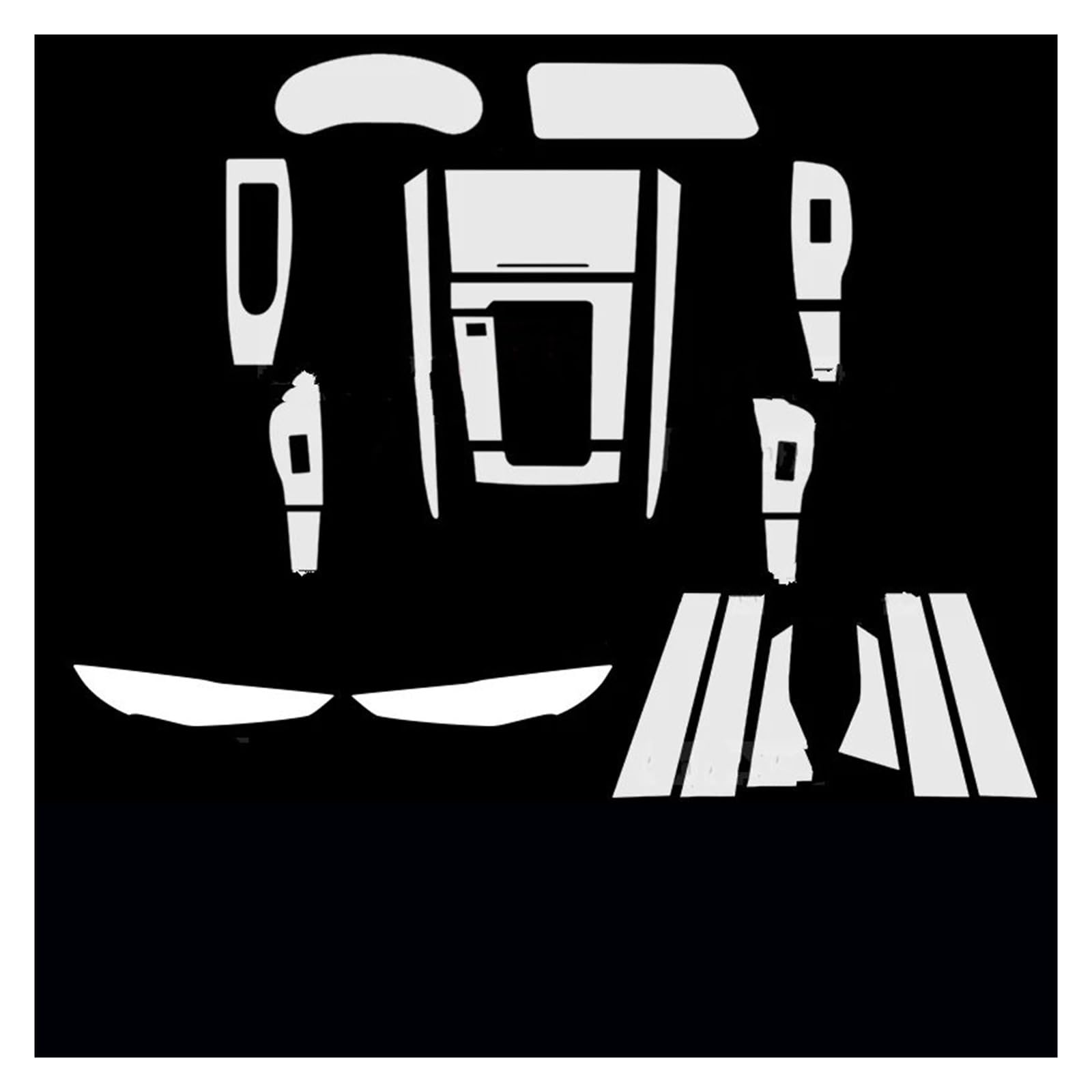 Panel Dekorabdeckung Für Mazda CX-30 CX30 2020-2024 Auto Interior Center Konsole Getriebe Panel Navigation Transparent TPU Schutz Film Anti-Scratch Abdeckung Trim(C NO Button) von Kdbcet