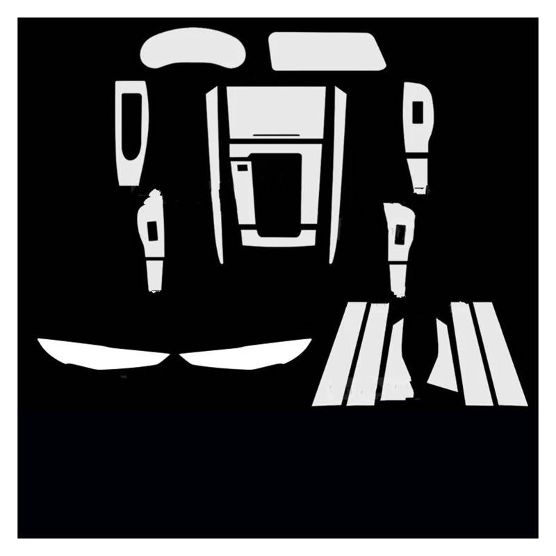Panel Dekorabdeckung Für Mazda CX-30 CX30 2020-2024 Auto Interior Center Konsole Getriebe Panel Navigation Transparent TPU Schutz Film Anti-Scratch Abdeckung Trim(C NO Button) von Kdbcet