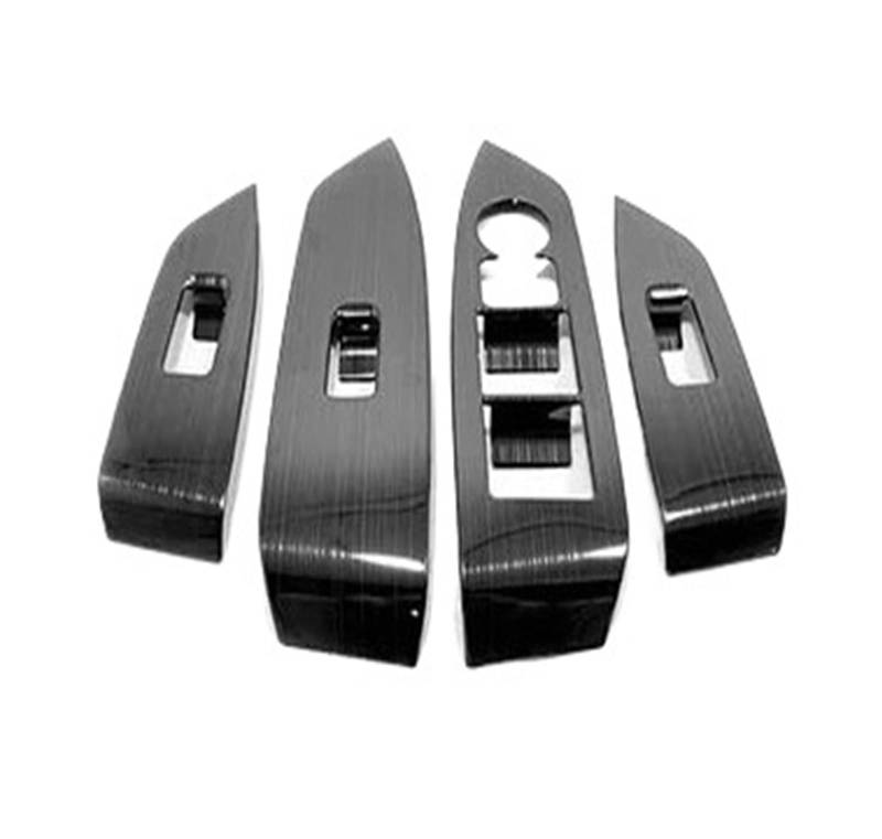 Panel Dekorabdeckung Für Mazda CX-5 2017-2020 Edelstahl Aux Bordcomputersteuerung Elektronische Parkbremse Panelabdeckung Verkleidung Autozubehör Abdeckung Trim(Glass Switch) von Kdbcet