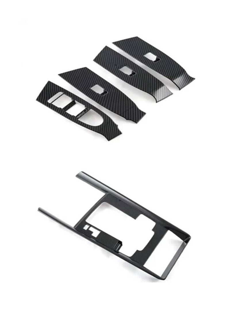 Panel Dekorabdeckung Für Mazda CX-50 CX 50 2023 2024 ABS Center Console at Getriebe Shift Panel Abdeckung Fensterheber Control Schalter Abdeckung Trim Zubehör Abdeckung Trim(ABS carbonfiber AB) von Kdbcet