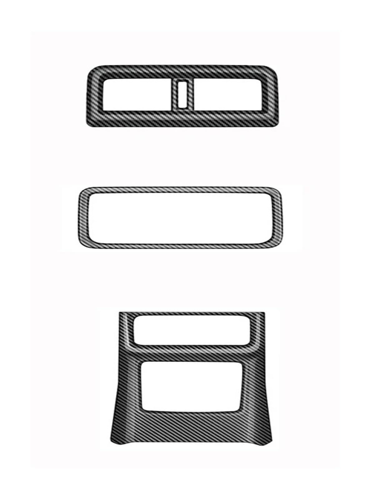 Panel Dekorabdeckung Für Mazda CX60 CX 60 CX-60 2022 2023 2024 ABS Carbon Fenster Schalter Abdeckung Klimaanlage Outlet Rahmen Innen Zubehör Abdeckung Trim(Low Rear Ac Vent ABC) von Kdbcet