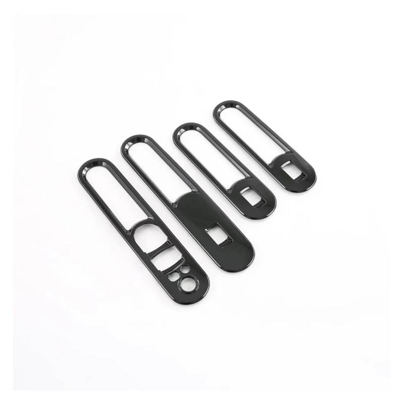 Panel Dekorabdeckung Für Mini Für Clubman F54 2022 Auto Styling Schwarz Carbon Aufkleber Auto Fenster Lift-Taste Schalter Panel Abdeckung Trim Aufkleber Zubehör Abdeckung Trim(ABS Piano Black) von Kdbcet