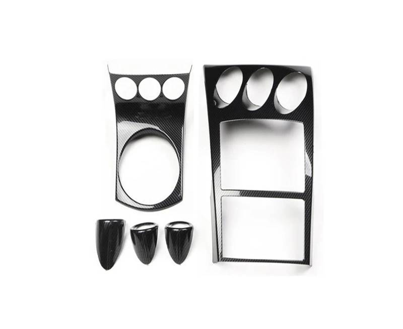 Panel Dekorabdeckung Für Nissan 350Z Z33 2003 2004 2005 2006 ABS Carbon Faser Stil Dekoration Zubehör Auto Innen Getriebe Abdeckung Borte Aufkleber Abdeckung Trim(Type B MT 5piece) von Kdbcet