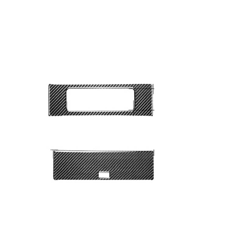 Panel Dekorabdeckung Für Nissan 350Z Z33 2003-2009 Navigation Lenkrad Lagerung Armaturenbrett Türgriff Carbon Aufkleber Set Modifizierte Auto Zubehör Abdeckung Trim(Rear CD Cover) von Kdbcet