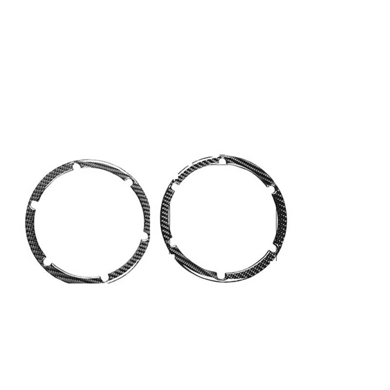 Panel Dekorabdeckung Für Nissan 350Z Z33 2003-2009 Navigation Lenkrad Lagerung Armaturenbrett Türgriff Carbon Aufkleber Set Modifizierte Auto Zubehör Abdeckung Trim(Rear Speaker Circle) von Kdbcet