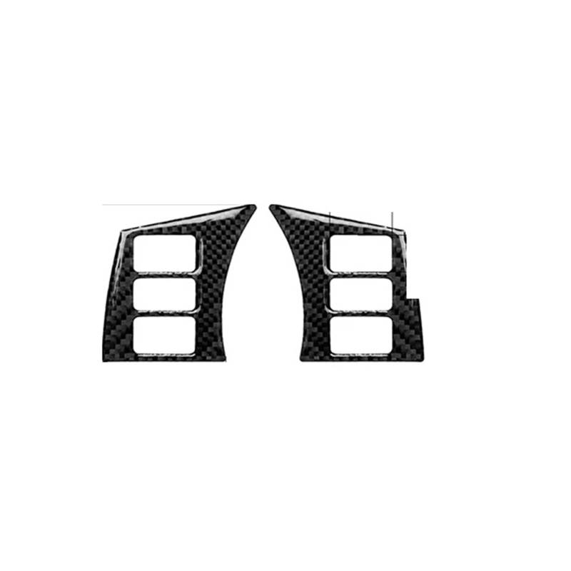 Panel Dekorabdeckung Für Nissan 350Z Z33 2003-2009 Navigation Lenkrad Lagerung Armaturenbrett Türgriff Carbon Aufkleber Set Modifizierte Auto Zubehör Abdeckung Trim(Steering Wheel A) von Kdbcet