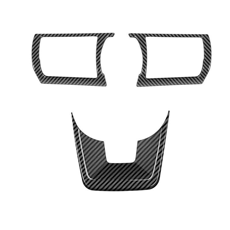 Panel Dekorabdeckung Für Nissan Für Note E13 2020-2023 ABS Carbon Fiber Innen Zubehör Auto Lenkrad Abdeckung Trim Fensterheber Schalter Panel Trim Abdeckung Trim(Steering Wheel Cover) von Kdbcet