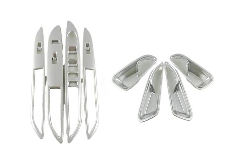 Panel Dekorabdeckung Für Opel Für Mokka Für Buick Für Encore 2012-2016 ABS Matte Auto Zigarettenanzünder-Panelabdeckung Verkleidungsaufkleber Autozubehör Styling Abdeckung Trim(Glass Switch 8piece) von Kdbcet