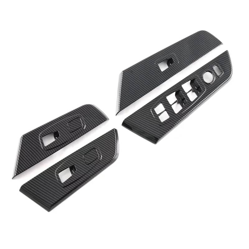 Panel Dekorabdeckung Für SsangYong Für Torres 2022 2023 ABS Carbon Zubehör Innere Tür Armlehne Auto Fenster Schalter Panel Abdeckung Trim Auto Modifikation Abdeckung Trim(High Configuration) von Kdbcet