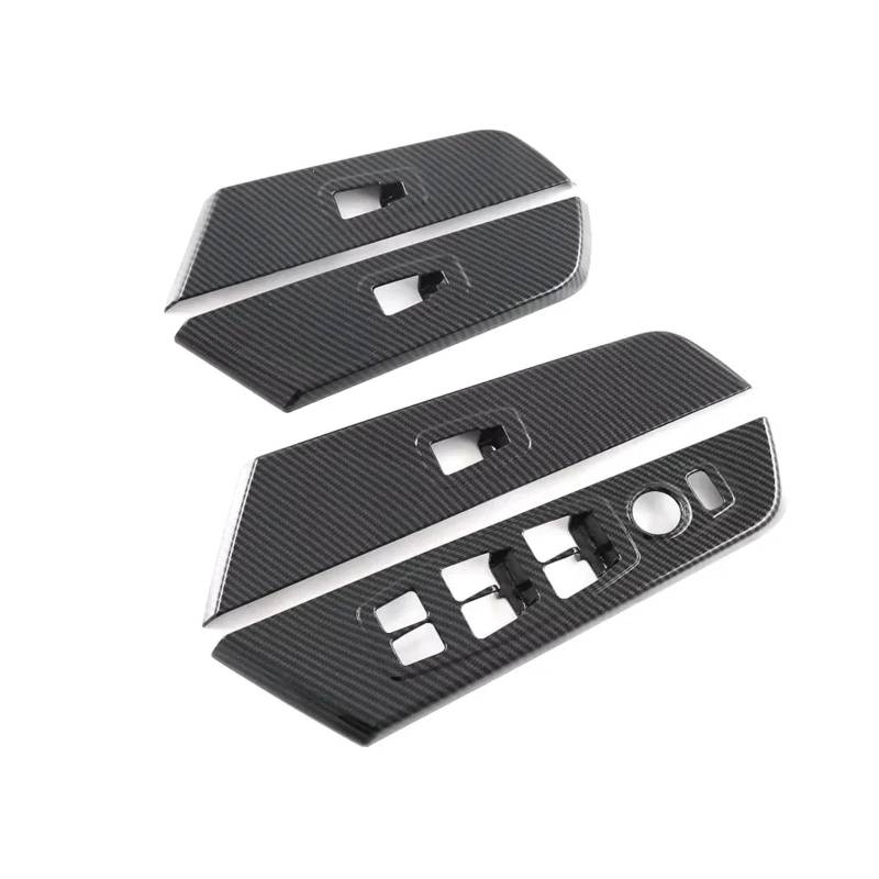 Panel Dekorabdeckung Für SsangYong Für Torres 2022 2023 ABS Carbon Zubehör Innere Tür Armlehne Auto Fenster Schalter Panel Abdeckung Trim Auto Modifikation Abdeckung Trim(Low Configuration) von Kdbcet
