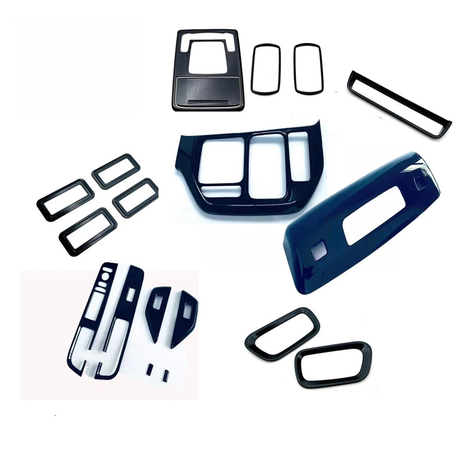 Panel Dekorabdeckung Für Stepwgn Für Spada 2022 2023 Klavier Schwarz Getriebe Shift Panel Lesen Licht Dach Abdeckung Trim Auto Aufkleber Innen Zubehör Abdeckung Trim(17pcs Model B) von Kdbcet