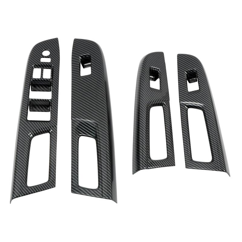 Panel Dekorabdeckung Für Subaru Für WRX STI 2015 2016 2017 2018 2019-2020 Carbon Schwarz Tür Armlehne Fenster Schalter Lift Abdeckung Trim Innen Auto Zubehör Abdeckung Trim(RHD) von Kdbcet