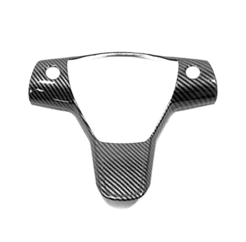 Panel Dekorabdeckung Für Tesla Für Modell 3 Y 2019-21 2022 ABS Carbon Autositz Armlehne Wasserbecher Schalthebelverkleidung Zierrahmen Aufkleber Innenzubehör Abdeckung Trim(Steering Wheel B) von Kdbcet