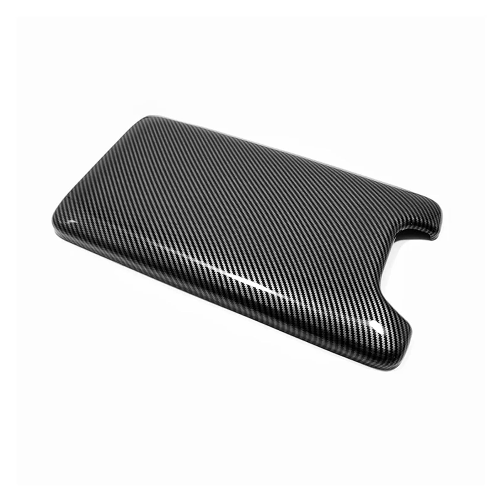 Panel Dekorabdeckung Für Toyota BZ4X EA10 2022 2023 ABS Carbon Faser Konsole Armlehne Box Panel Dekorative Abdeckung Trim Innen Auto Zubehör Abdeckung Trim(ABS Carbon Fiber) von Kdbcet