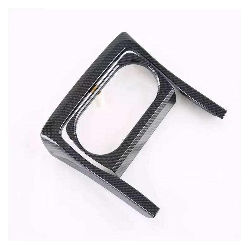 Panel Dekorabdeckung Für Toyota BZ4X EA10 2022 2023 Auto Styling Vordersitz Wasser Tasse Halter Rahmen Panel Abdeckung Aufkleber Trim Innen Zubehör Abdeckung Trim(ABS Carbon Fiber) von Kdbcet
