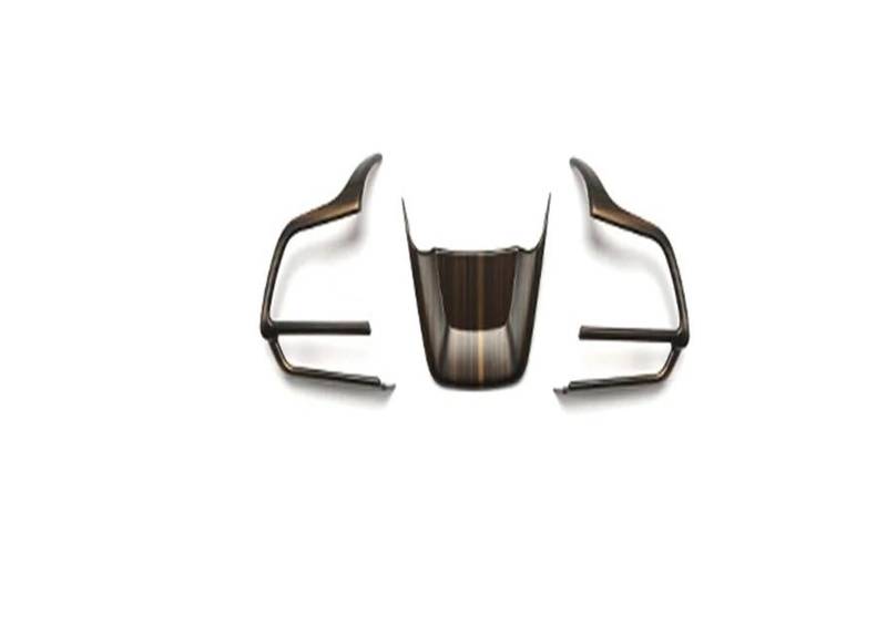 Panel Dekorabdeckung Für Toyota Für Highlander 2020 2021 2022 Auto Innen Pfirsich Holz Lenkrad Abdeckung Getriebe Shift Panel Auto Fenster Schalter Rahmen Trim Abdeckung Trim(Steering Wheel Cover) von Kdbcet
