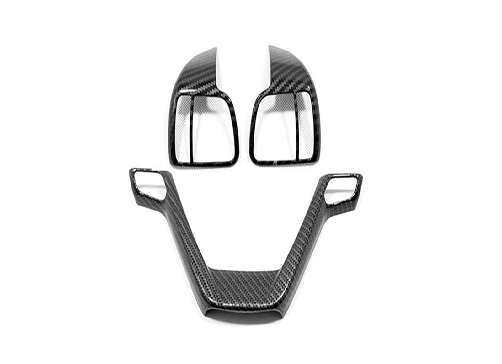 Panel Dekorabdeckung Für Toyota Für Highlander Für Kluger 2014-2018 Armlehne Aufbewahrungsbox Handlauf Schalter Panel Abdeckung Trim Aufkleber Auto Styling Abdeckung Trim(Steering Wheel) von Kdbcet