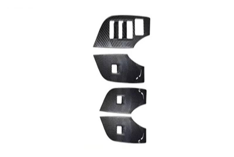 Panel Dekorabdeckung Für Toyota Für RAV4 Für RAV 4 2019-2022 2023 Carbon Faser Auto Innen Zubehör Konsole Getriebe Shift Panel Fenster Schalter Abdeckung Borte Abdeckung Trim(Window Switch) von Kdbcet