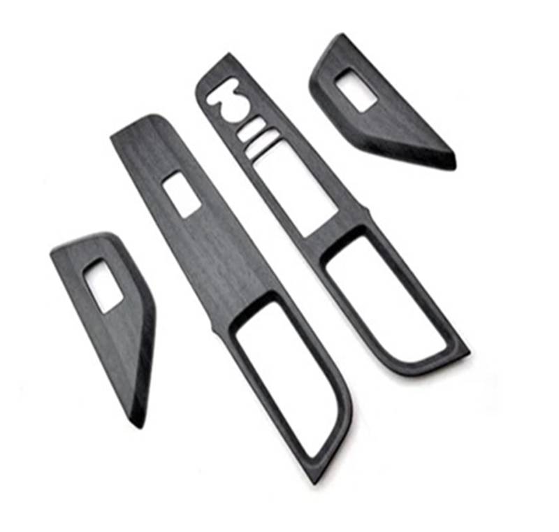 Panel Dekorabdeckung Für Toyota Für Stepwgn Für Spada/Air 2022 2023 Auto Holzmaserung Fenster Glas Lift-Taste Schalter Abdeckung Trim Tür Armlehne Panel Abdeckung Trim(Black Wood Grain) von Kdbcet