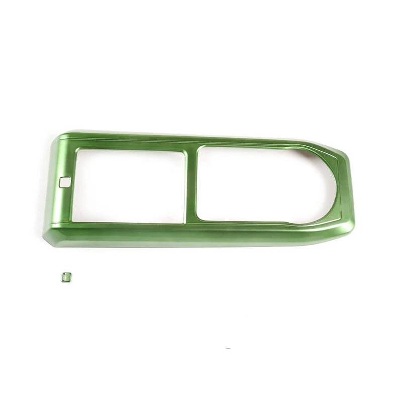 Panel Dekorabdeckung Für Toyota Für Tacoma 2016-2022 Innen Zubehör Auto Zentrale Steuerung Getriebe Shift Box Wasser Tasse Panel Abdeckung Borte ABS Carbon Faser Abdeckung Trim(Green) von Kdbcet