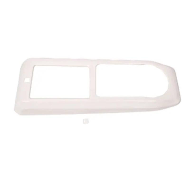 Panel Dekorabdeckung Für Toyota Für Tacoma 2016-2022 Innen Zubehör Auto Zentrale Steuerung Getriebe Shift Box Wasser Tasse Panel Abdeckung Borte ABS Carbon Faser Abdeckung Trim(Weiß) von Kdbcet