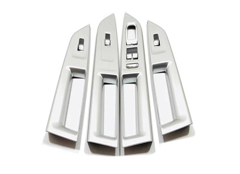 Panel Dekorabdeckung Für VW Für Golf 8 MK8 2020 2021 2022 ABS Carbon/Matte Auto Shift Panel Wasser Tasse Halter Trim Rahmen Innen Zubehör Abdeckung Trim(Glass Switch) von Kdbcet