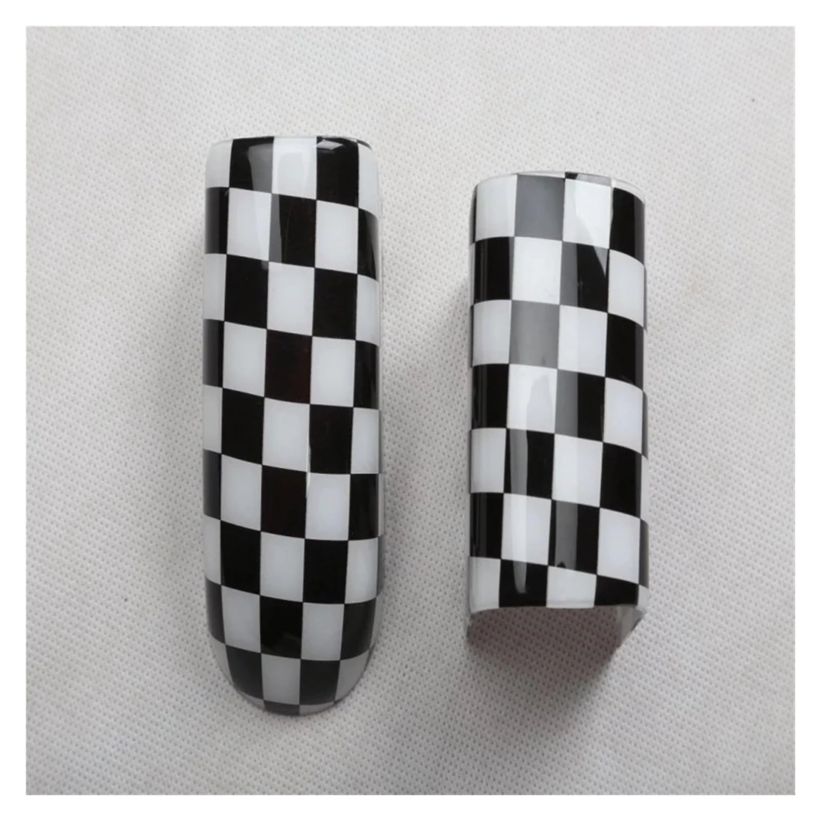 Panel Dekorabdeckung Für Vw Für Käfer 2003-2010 ABS Innen Co-Pilot Griff Abdeckung Stellvertreter Passagier Armlehne Stellvertreter Stick Dashboard Trim Abdeckung Trim(Black White Plaid) von Kdbcet