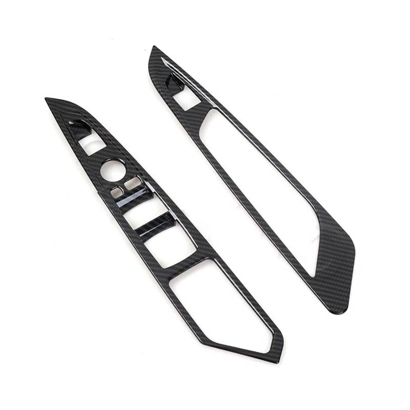 Panel Dekorabdeckung Für X5 F15 2014-2018 X6 F16 2015 2016 2017 2018 Auto 4-teiliges Carbon-Faser-Autofensterknopf-Armlehnen-Fensterschalter-Abdeckungsverkleidung Abdeckung Trim von Kdbcet
