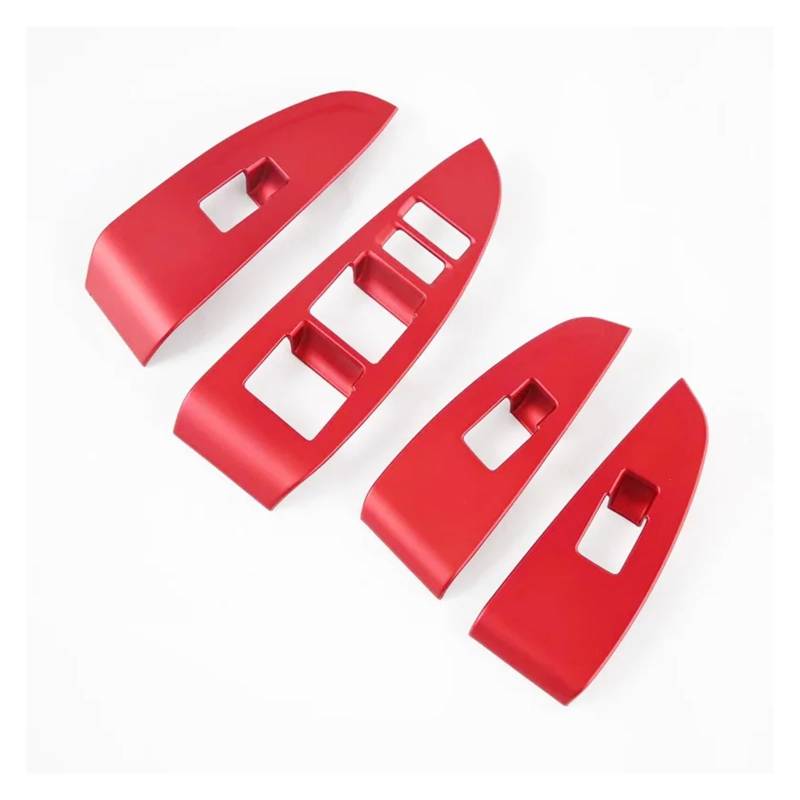 Panel Dekorabdeckung LHD Für Changan Für Einheit Für Uni-T 2021 2022 2023 2024 ABS Rot/Carbon Faser Auto Armlehne Fenster Schalter Taste Lift Panel Trim Styling Abdeckung Trim(ABS Red) von Kdbcet