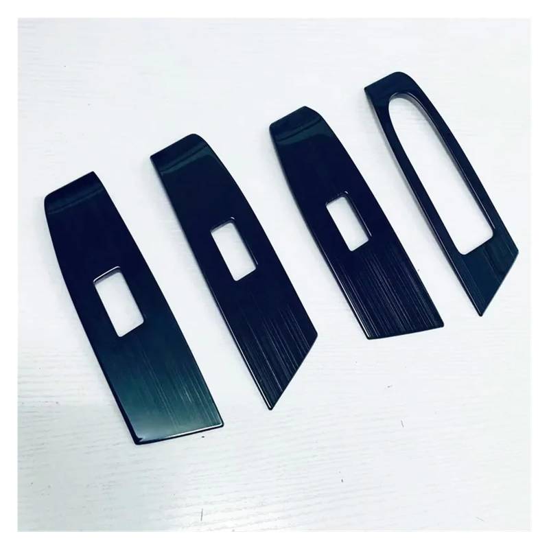 Panel Dekorabdeckung LHD Für Mazda CX50 Cx-50 2023 2024 Stahl Auto Innentür Armlehne Auto Fenster Schalter Panel Abdeckung Trim Innen Zubehör Abdeckung Trim(Steel Black bRUSHLHD) von Kdbcet