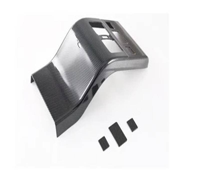 Panel Dekorabdeckung LHD Für Toyota BZ4X EA10 2022 2023 ABS Carbon Faser Tür Armlehne Fensterheber Schalter Abdeckung Getriebe Shift Air Vent Abdeckung Borte Abdeckung Trim(Rear AC Outlet Cover) von Kdbcet