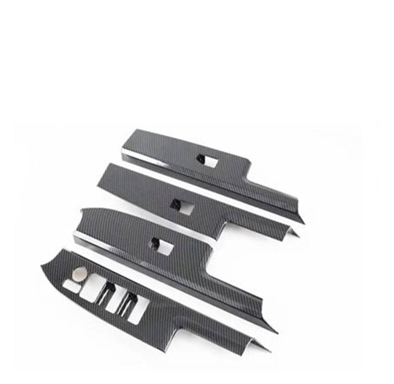 Panel Dekorabdeckung LHD Für Toyota BZ4X EA10 2022 2023 ABS Carbon Faser Tür Armlehne Fensterheber Schalter Abdeckung Getriebe Shift Air Vent Abdeckung Borte Abdeckung Trim(Window Switch LHD) von Kdbcet