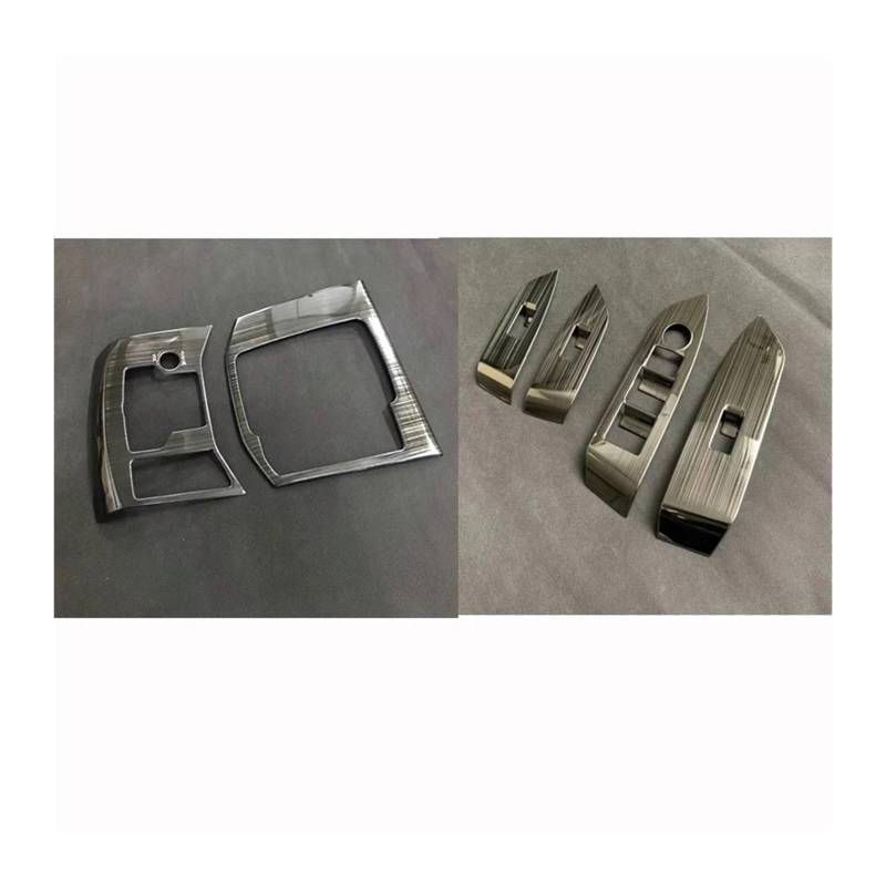 Panel Dekorabdeckung RHD Für Mazda CX-5 CX5 KF 2017 2018 2020 2021 2022 Auto Getriebe Shift Box Panle Fenster Switch Panel Abdeckung Aufkleber Trim Streifen Garnieren Abdeckung Trim(Black AB) von Kdbcet
