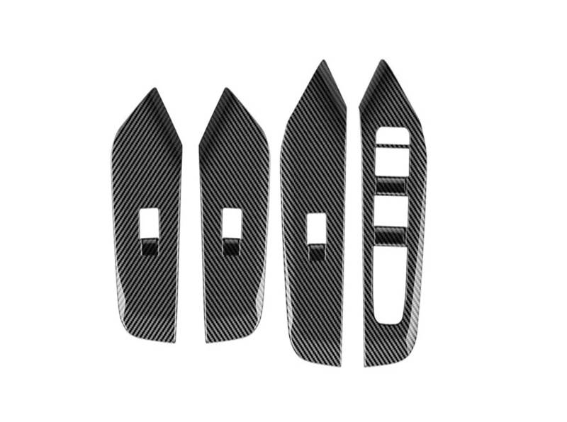 Panel Dekorabdeckung RHD Für Toyota Für Prius 60 Serie 2023 2024 Innen Zubehör Lenkrad Abdeckung Getriebe Shift Panel Auto Fenster Schalter Rahmen Trim Abdeckung Trim(Window Switch Cover) von Kdbcet