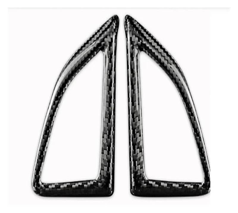 Panel Dekorabdeckung Real Carbon Fiber Für Chevrolet Für Camaro 2016 2017 2018 2019 2020 2021 2022 2023 Auto Innen Trim Rot Schwarz Zubehör Aufkleber Abdeckung Trim(Button Frame Black) von Kdbcet
