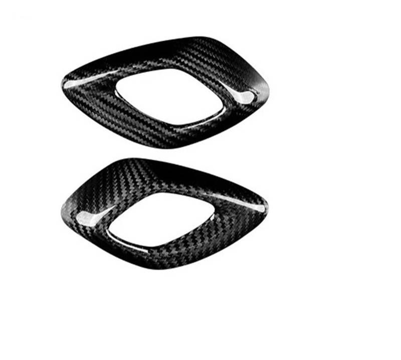 Panel Dekorabdeckung Real Carbon Fiber Für Chevrolet Für Camaro 2016 2017 2018 2019 2020 2021 2022 2023 Auto Innen Trim Rot Schwarz Zubehör Aufkleber Abdeckung Trim(Inner Handle BK) von Kdbcet