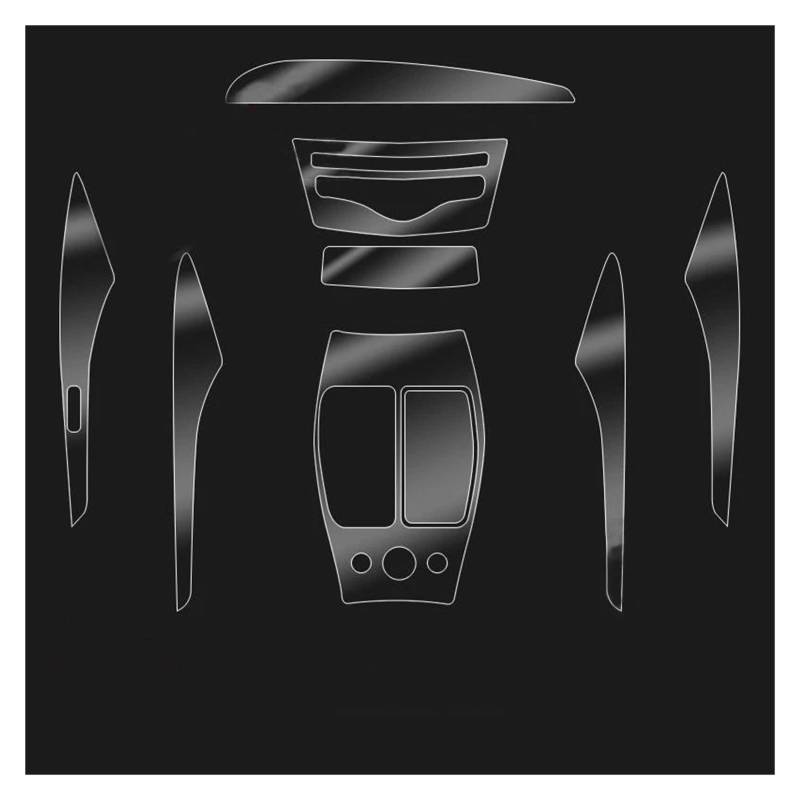 Panel Dekorabdeckung TPU Transparente Folie Für Q50 QX60 QX70 QX80 Autoinnenraumaufkleber Mittelkonsole Air CD Getriebe Türfenster Hebepanel Abdeckung Trim(QX60) von Kdbcet