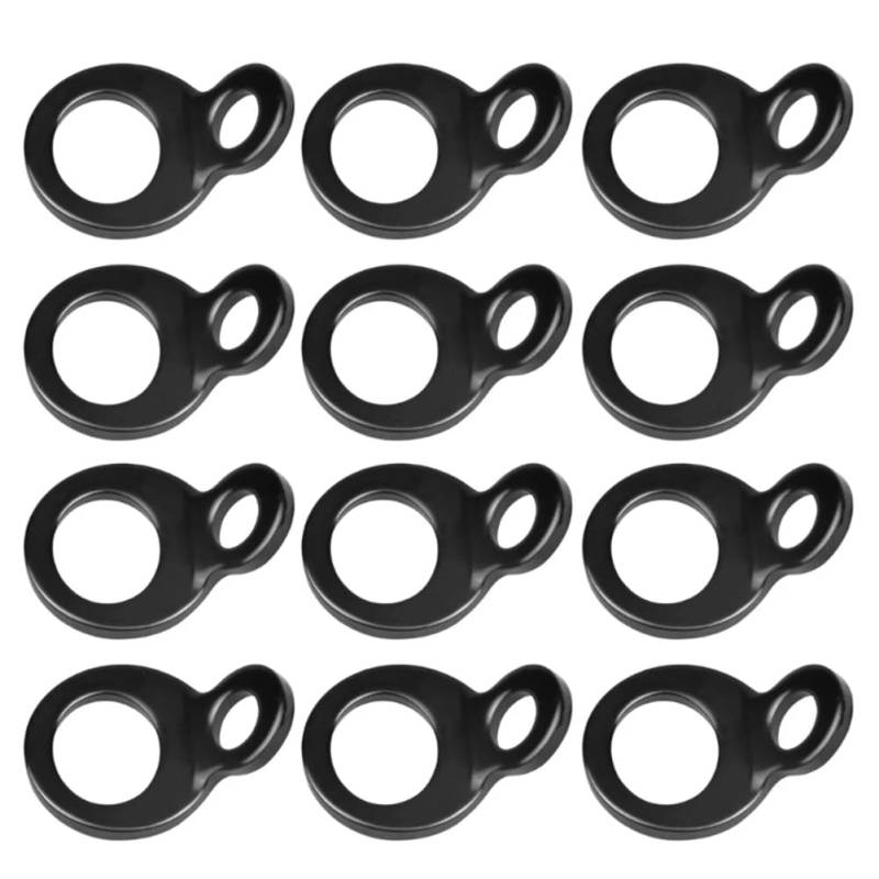 Kdouehg 12 Stück D-Ring-Zurrgurte, D-Ringe, Zurrringe für Ladungen auf Motorrädern, Dirtbikes, ATVs, Robuste Zurrringe von Kdouehg