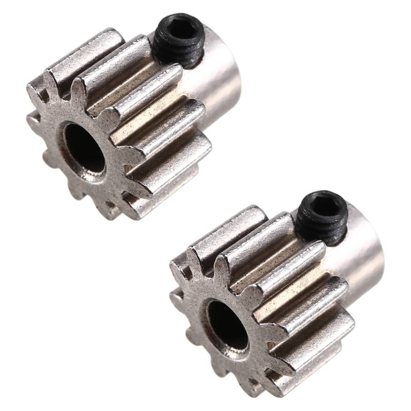 Kdouehg 2 STÜCKE Metallmotorzahnrad Ritzel 32P 11T 3,175 mm 6747 für TRX4 6X6 TRX6 RC Auto-Upgrade-Teile von Kdouehg