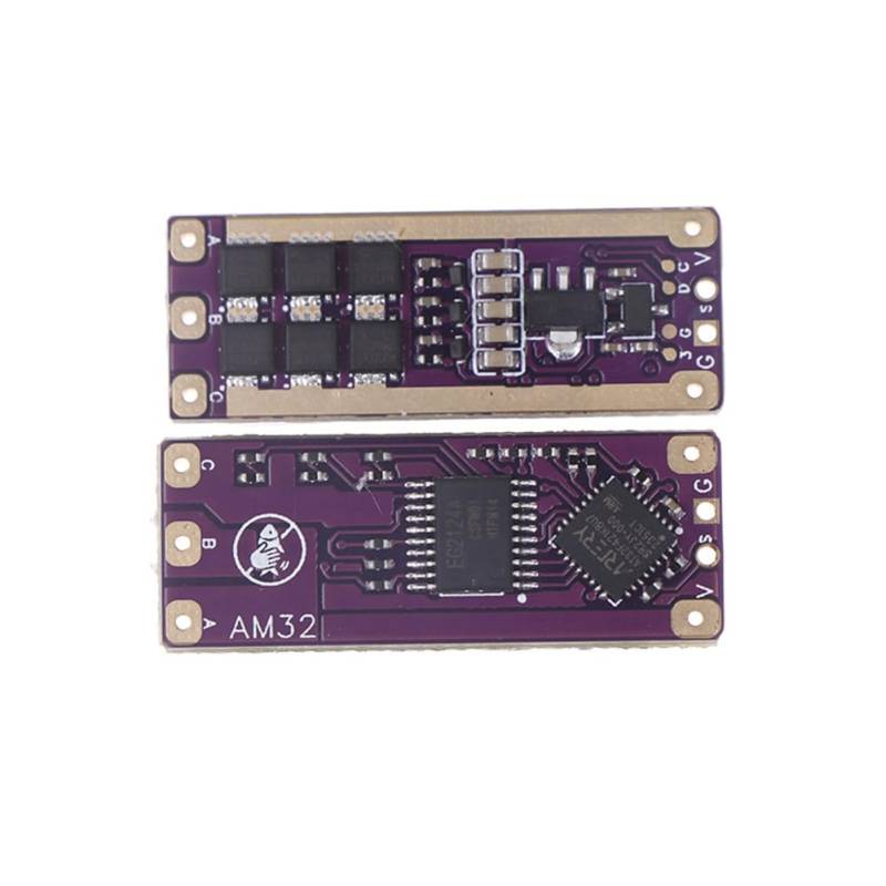 Kdouehg 2 Stück 2-4S AM32 ESC-Platine 2 Stück AM32 ESC-Bürstenplatine 40A Hochleistungs-Drehzahlregler Unterstützung PWM-Signal für Modellflugzeugmotor von Kdouehg