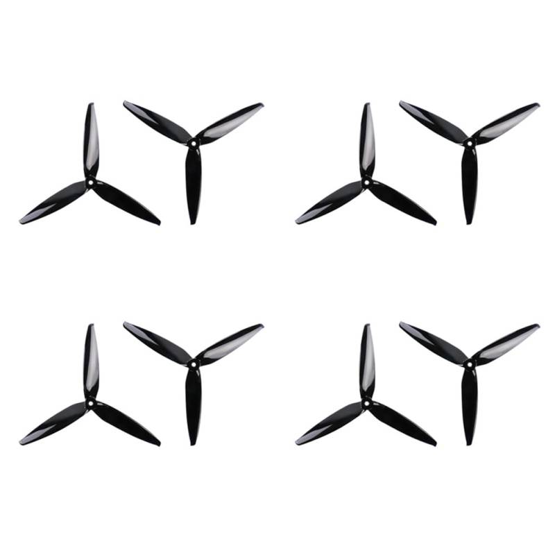 Kdouehg 4 Paar 7040 7X4X3 3-Blatt-PC-Propeller CW+CCW für RC FPV Freestyle 7-Langstrecken-Drohnen DIY Teile A von Kdouehg