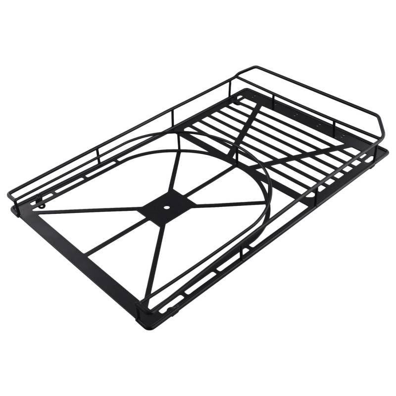 Kdouehg Dachgepäckträger Aus Metall, Leichtes Ferngesteuertes Auto, Modifizierbare Teile für Axial SCX6 1/6 RC-Auto von Kdouehg