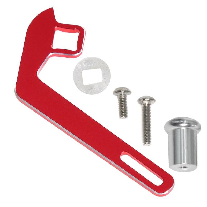 Kdouehg Einhandsteuerungsadapter-Sender-Lenkrad für RC-Car-TQI-Fernbedienung -4 TRX6 Slash Summit, Rot von Kdouehg