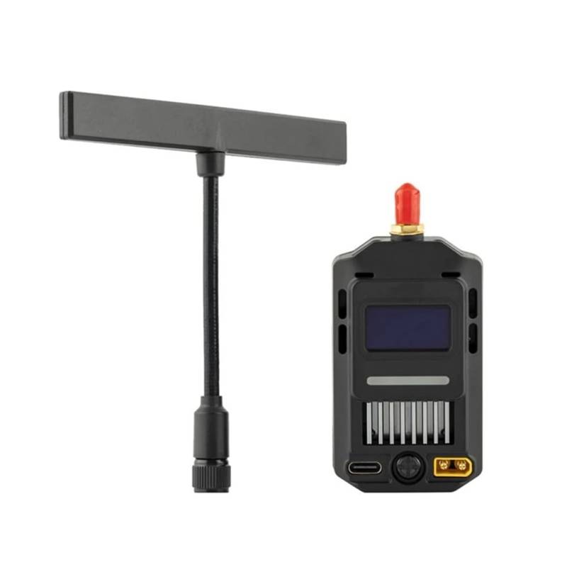 Kdouehg ExpressLRS Hochfrequenz-Head-Receiver für FPV-Modell-Fernbedienung 915 MHz ELRS- mit T-Antenne von Kdouehg