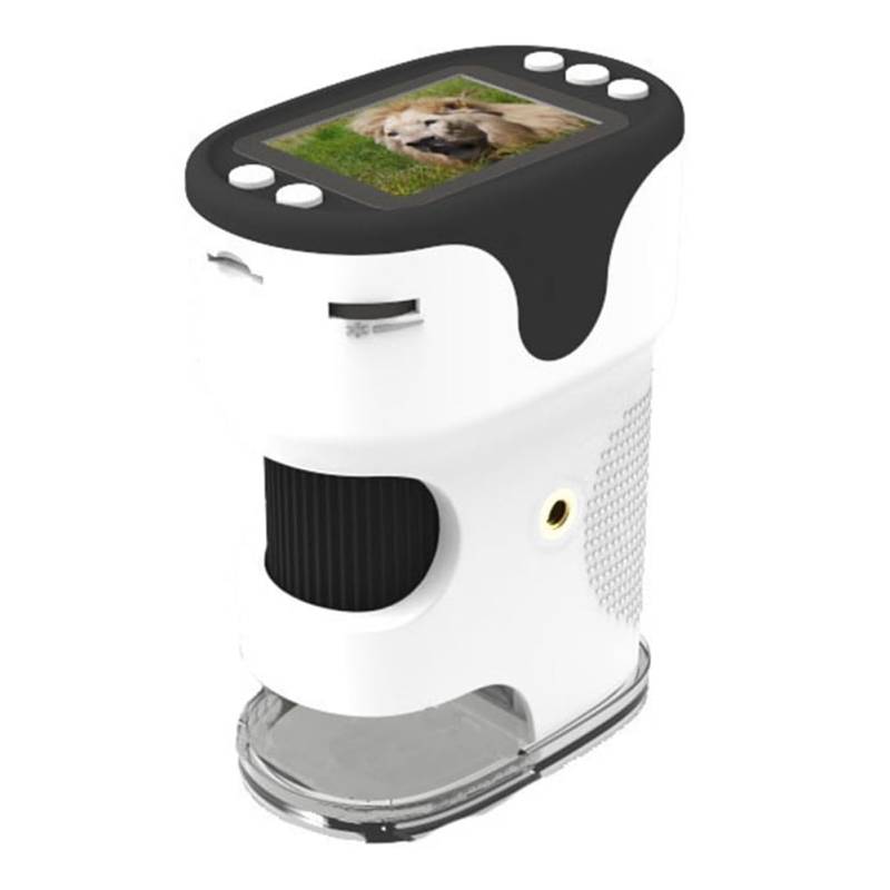Kdouehg Handmikroskope 1000X Kindermikroskop Wiederaufladbares Mini-Digital-Taschenmikroskop Objektträger-Set Geschenk von Kdouehg