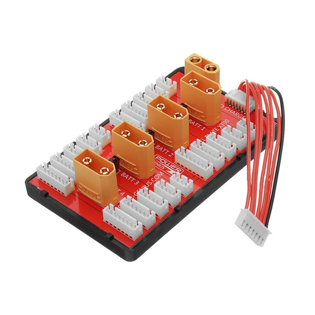 Kdouehg Lipo Batterie Parallel-Ladeplatine Lipo-Batterie für RC-Modelle 2-6S Unterstützt das Gleichzeitige Laden Von 4 Batterien Kdouehg Lipo Batterie Parallel-Ladeplatine Lipo-Batterie für RC-Modelle 2-6S Unterstützt das Gleichzeitige Laden Von 4 Batterien von Kdouehg