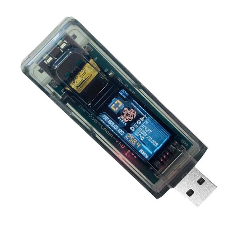 Kdouehg NMMiner Miner 265KH/S USB-Kette ESP32 Crypto Miner BTC Solo Lottery Miner Amperemeter USB-Tester USB-A auf Typ C Nerdminer von Kdouehg